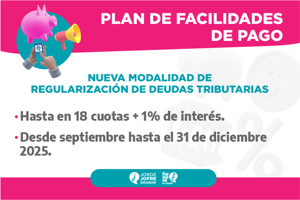 Plan de facilidades de pago