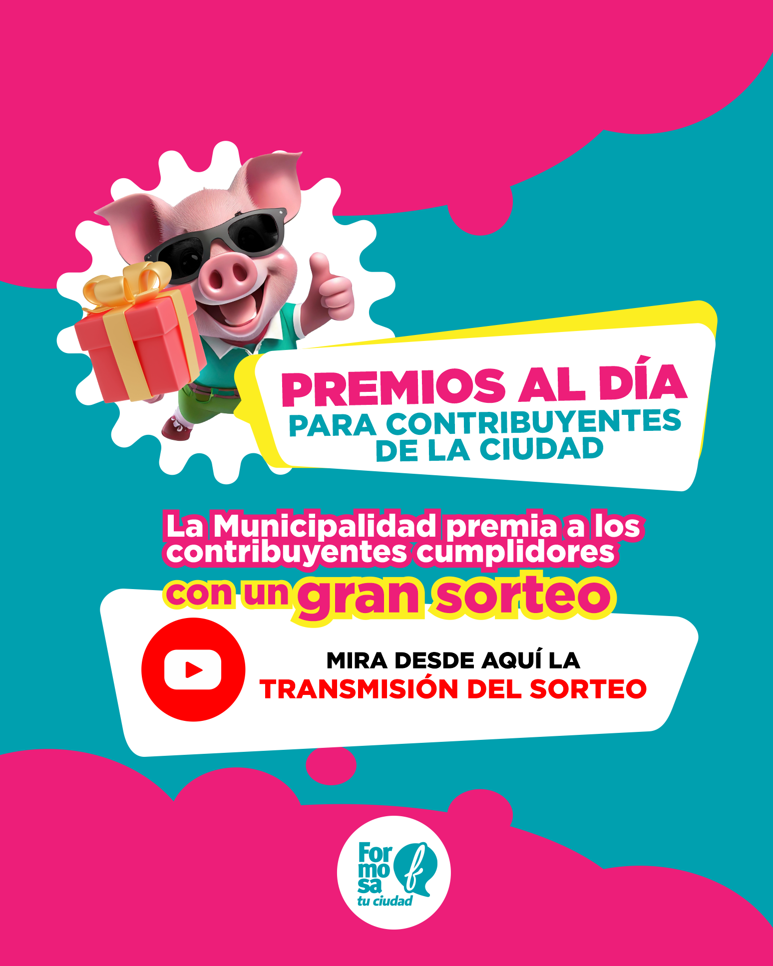 Sorteo en Vivo - Premios al Día para Contribuyentes Cumplidores | Formosa Tu Ciudad